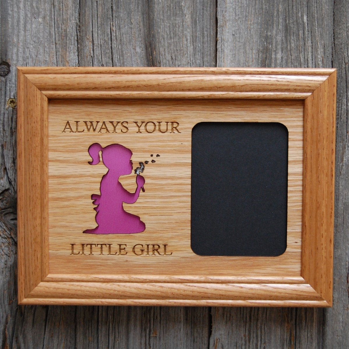 Always Your Little Girl Picture Frame - 5x7 Frame Hold 3x4 Photo