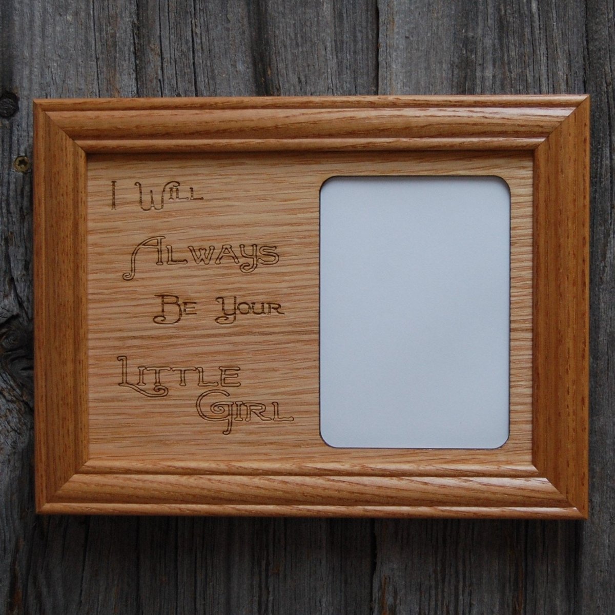Always Your Little Girl Picture Frame - 5x7 Frame Hold 3x4 Photo