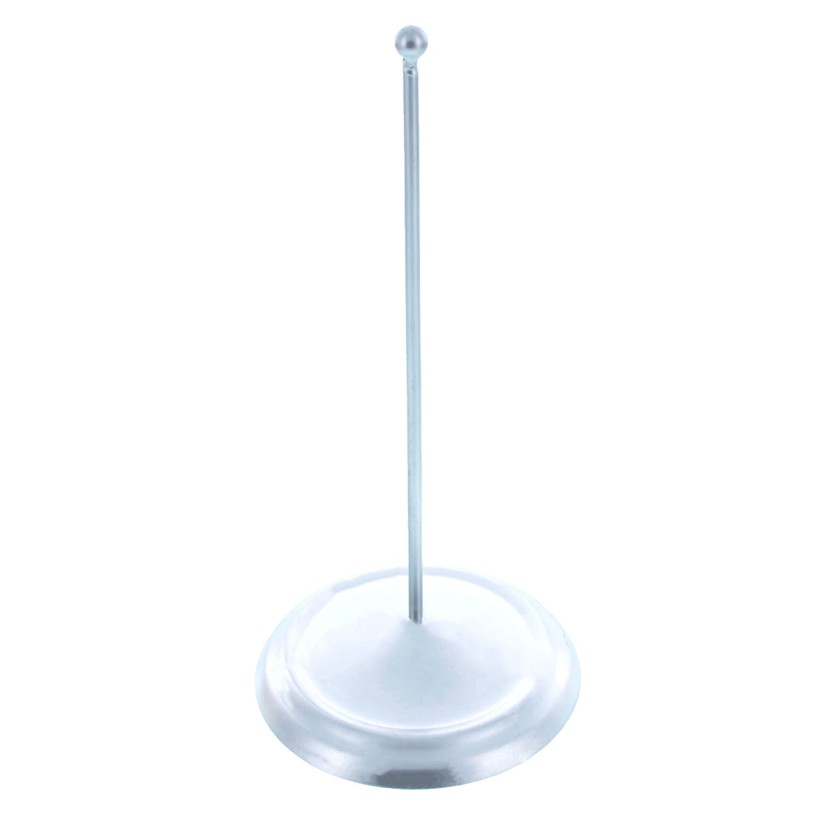 Upright Silver Metal Christmas Tree Topper Finial Stand Display Stand 7.2 Inches