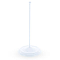 Upright White Metal Christmas Tree Topper Finial Stand Display Stand 7.2 Inches
