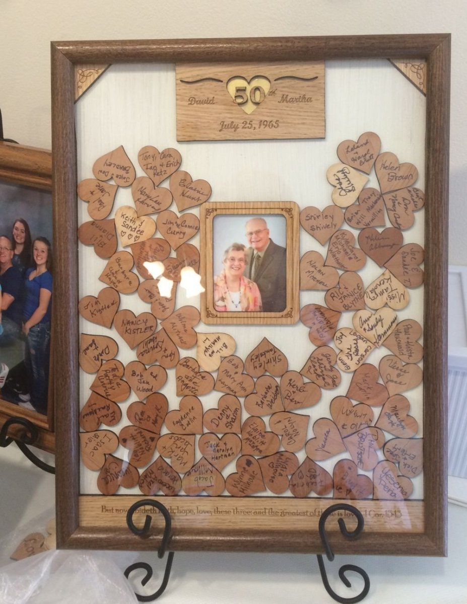 Anniversary Drop Heart Box Guest