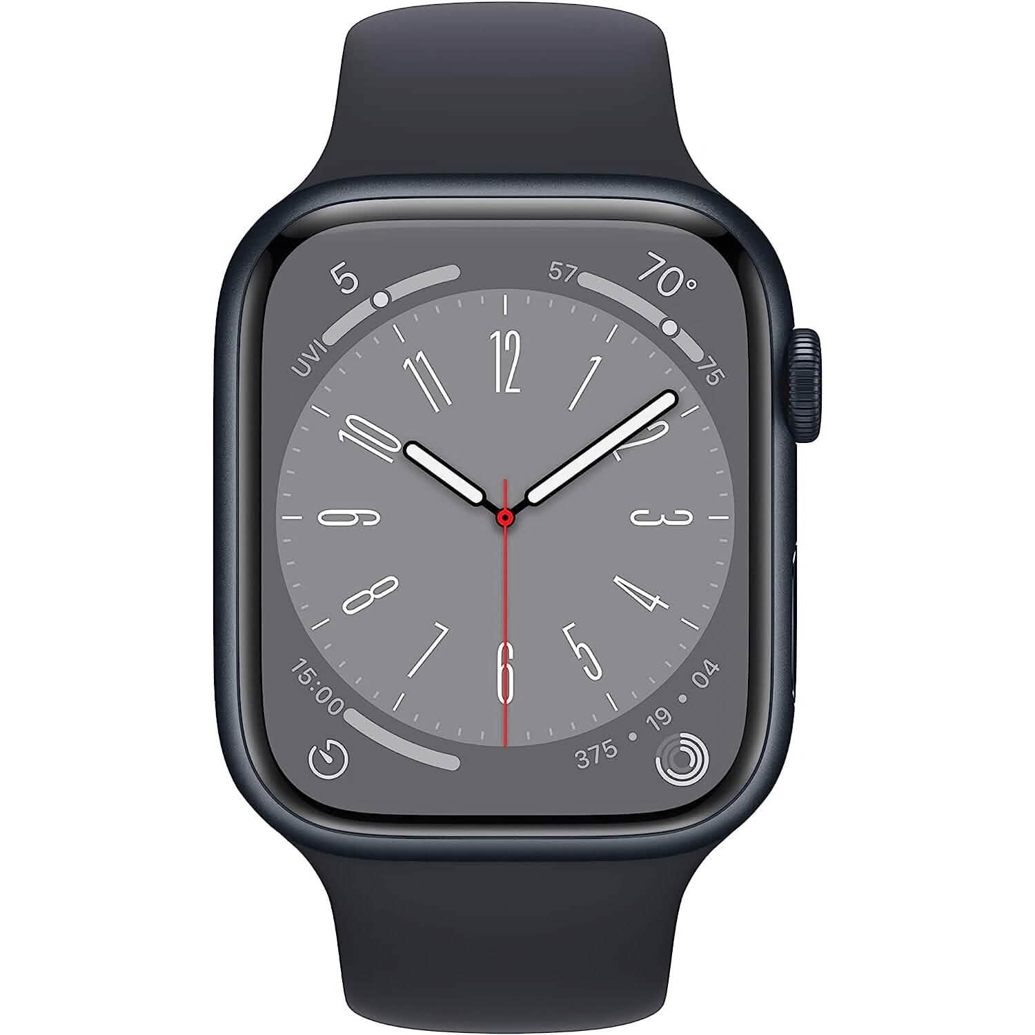 Apple Watch Series 8 (GPS 45MM) - Midnight Aluminum Case with Midnight Sport Band (Refurbished)