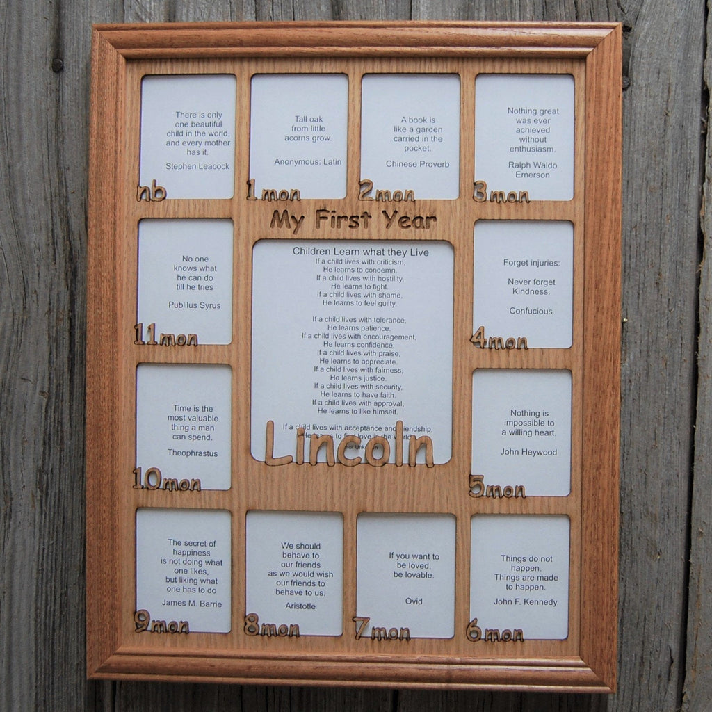 Baby First Year Picture Frame
