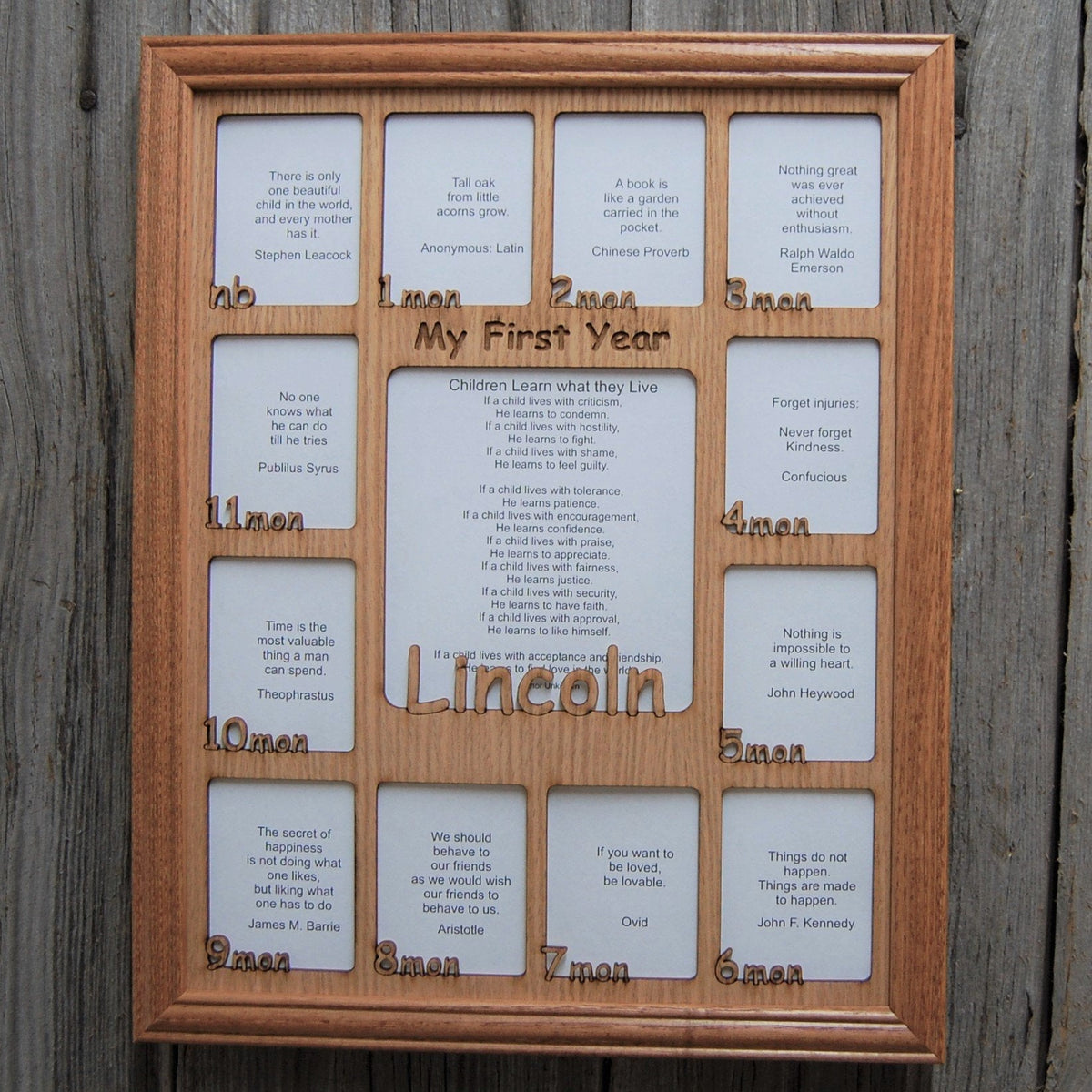 Baby First Year Picture Frame