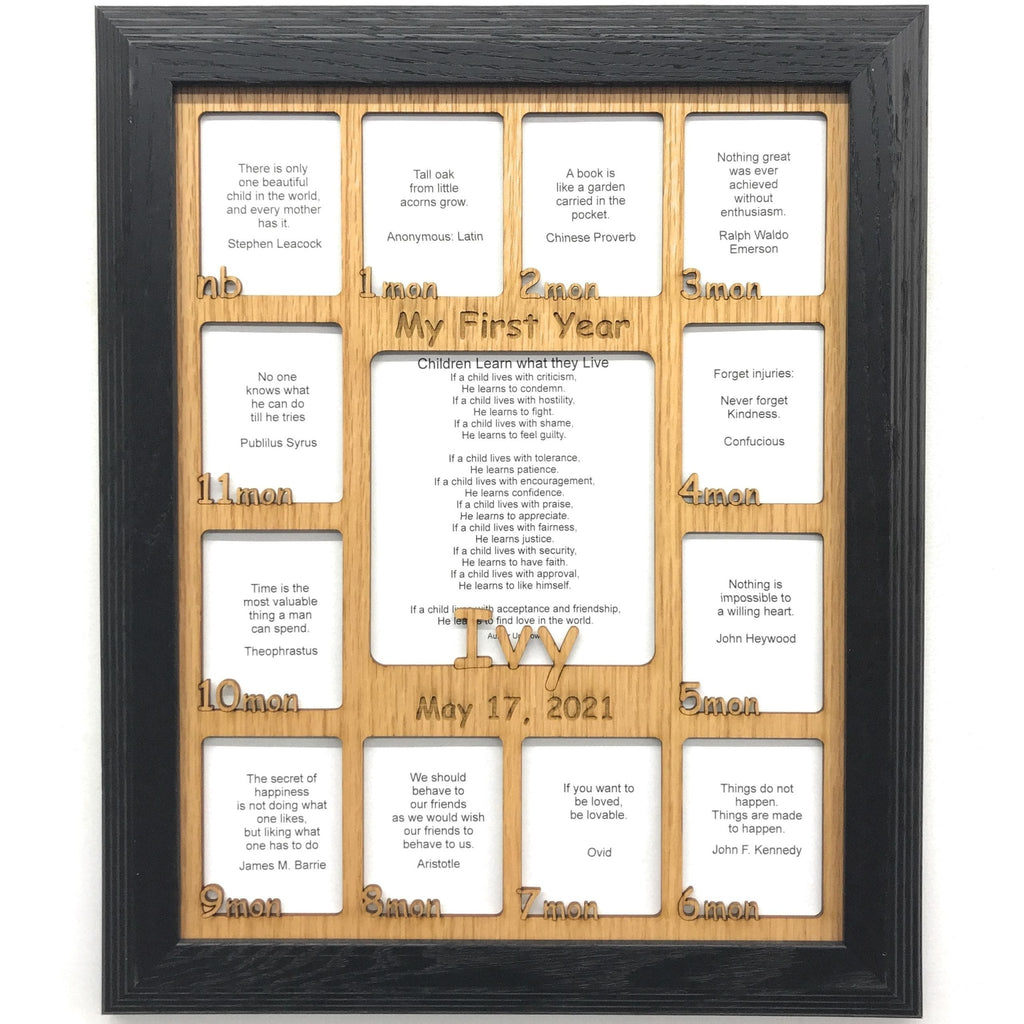 Baby First Year Picture Frame