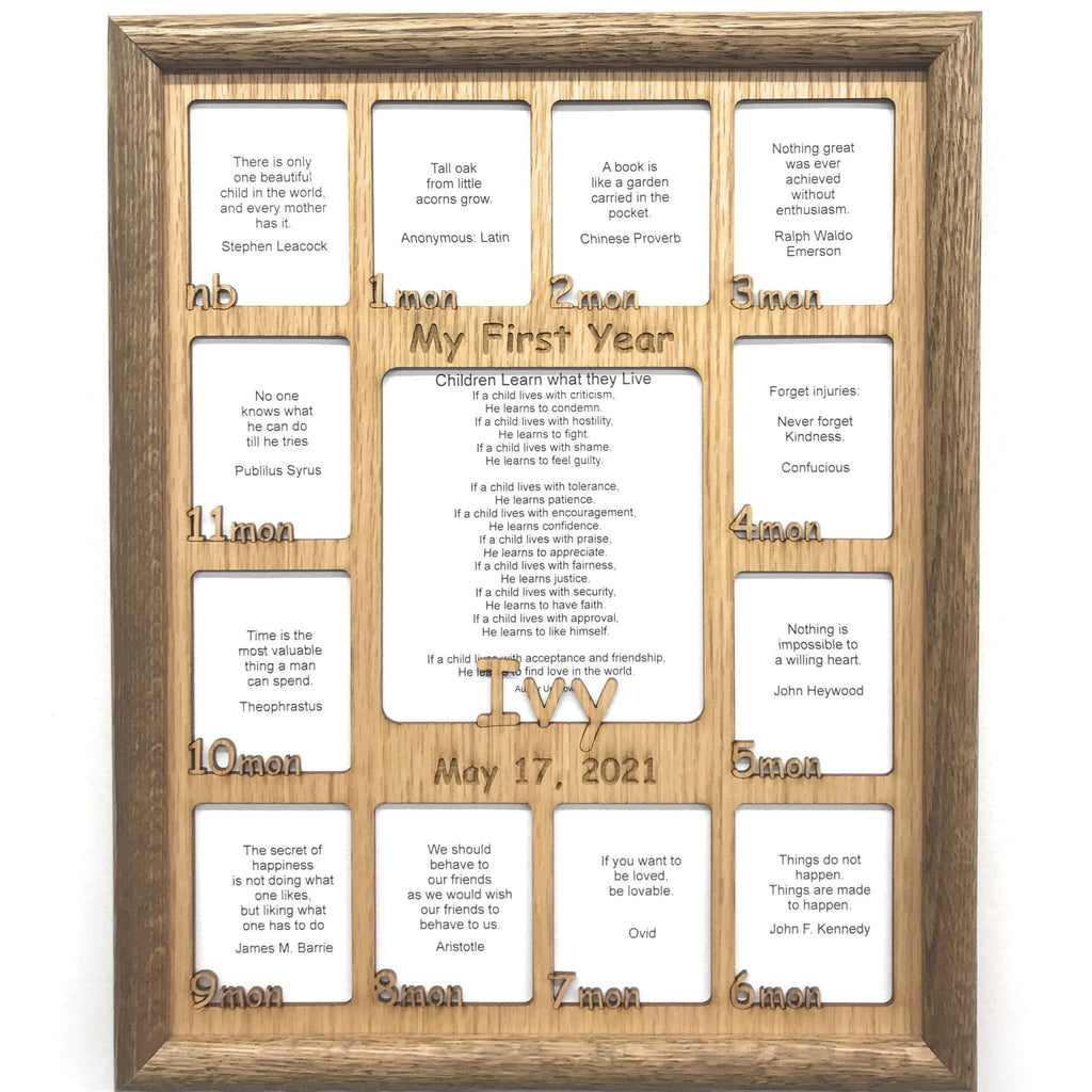 Baby First Year Picture Frame
