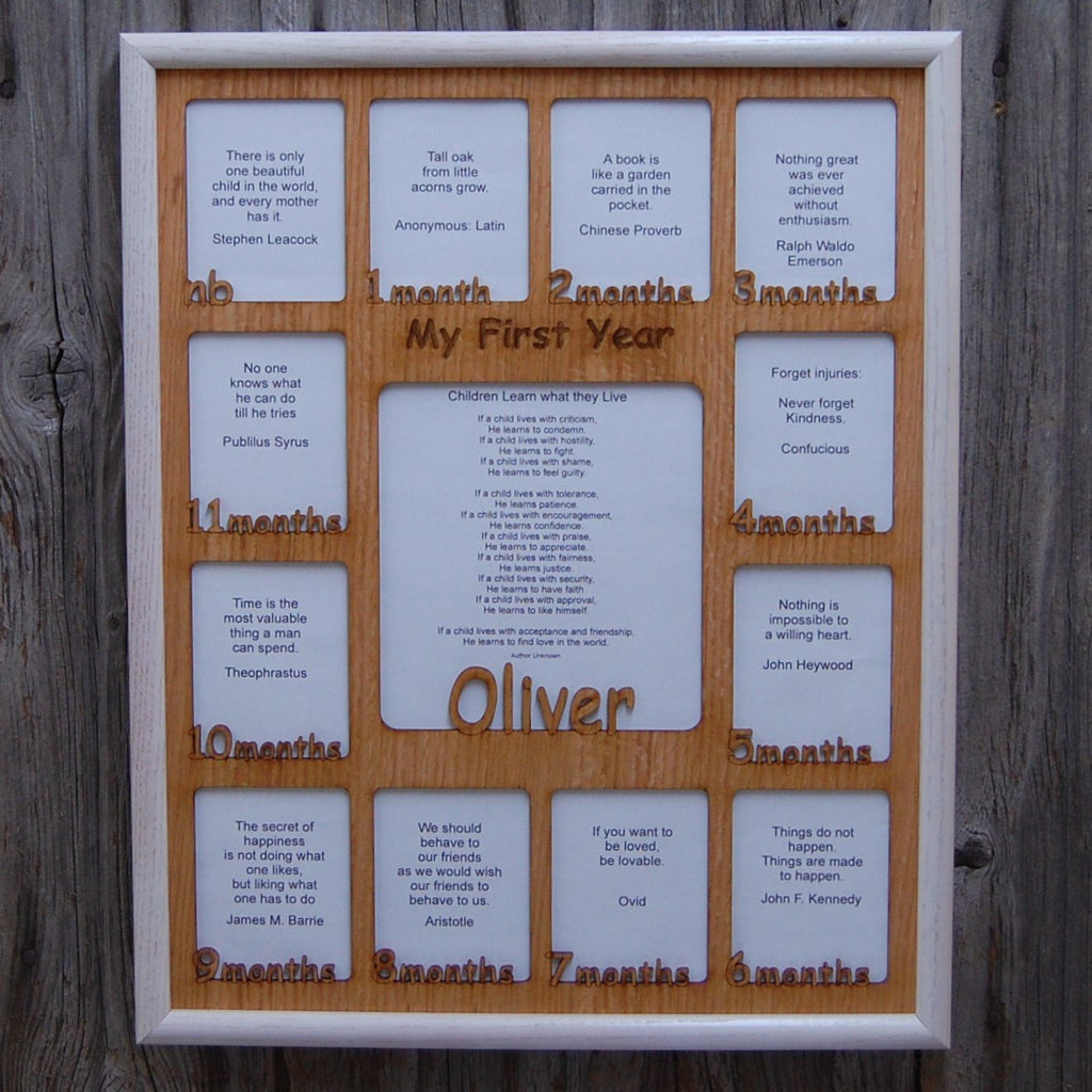 Baby First Year Picture Frame