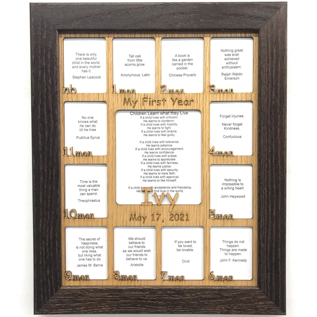 Baby First Year Picture Frame