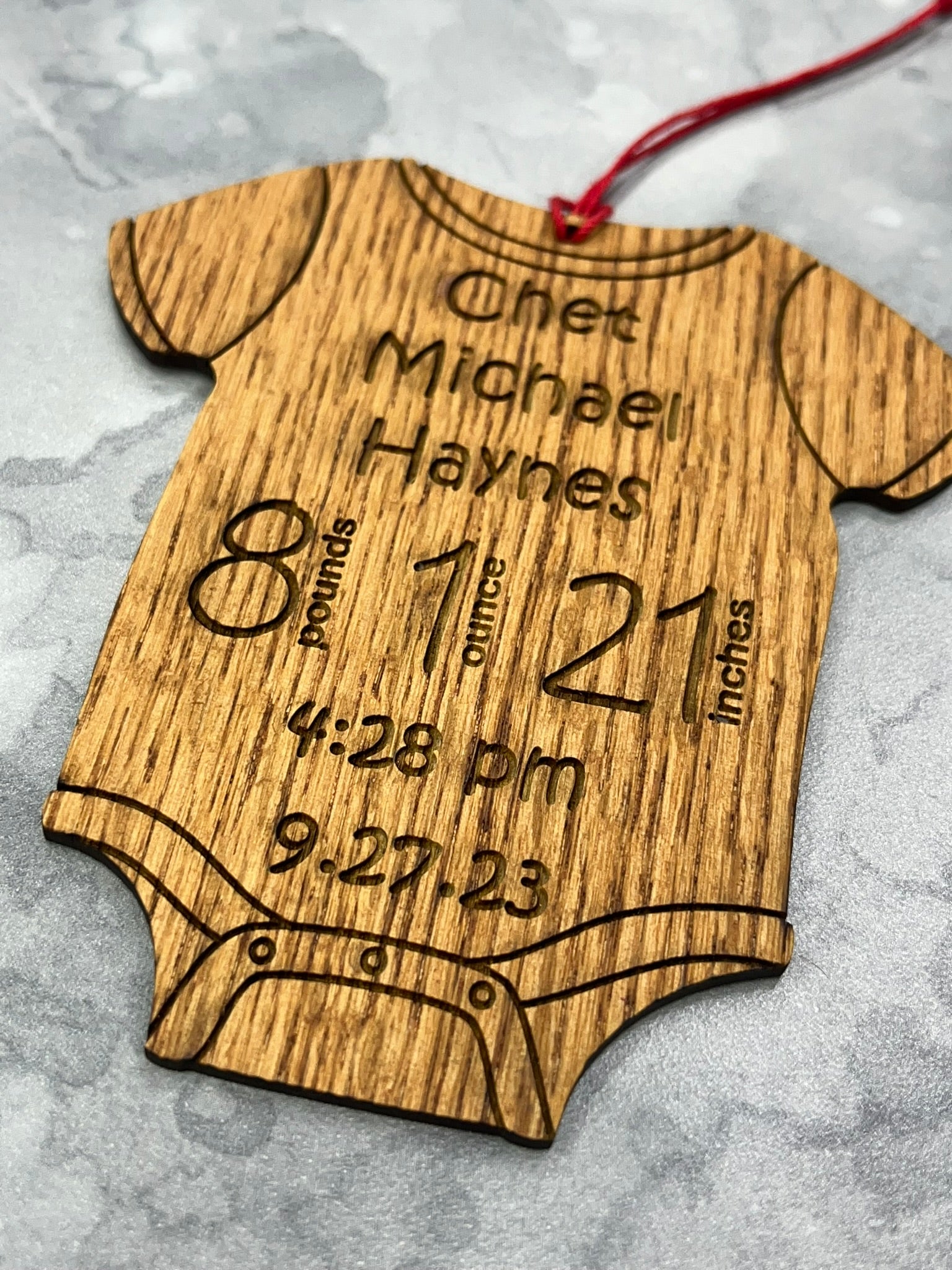 Baby Onesie Christmas Ornament
