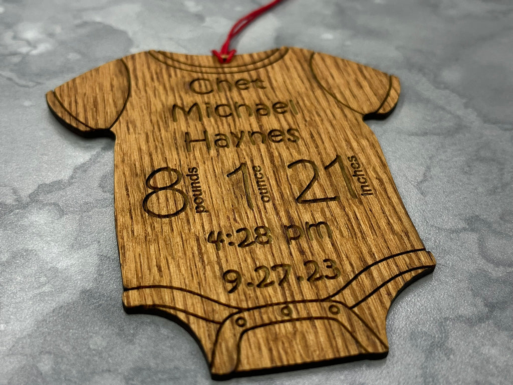 Baby Onesie Christmas Ornament