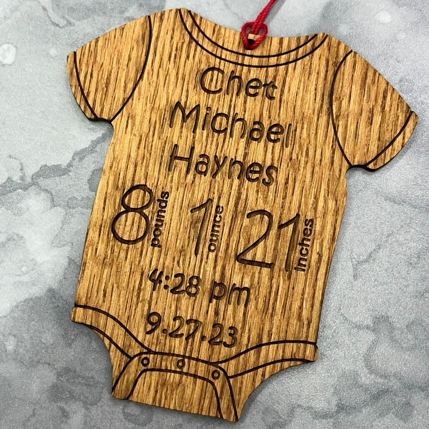Baby Onesie Christmas Ornament