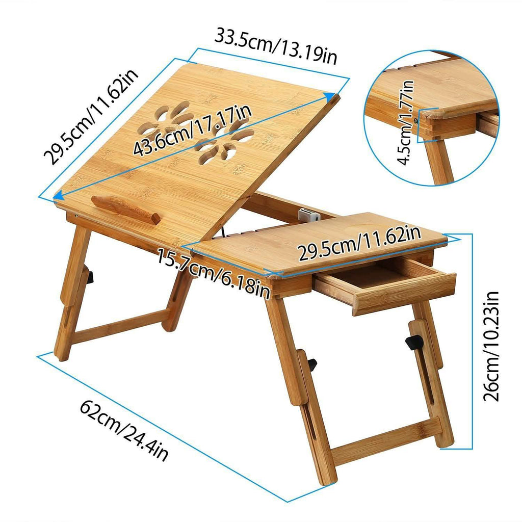 Bamboo Breakfast Serving Laptop Desk