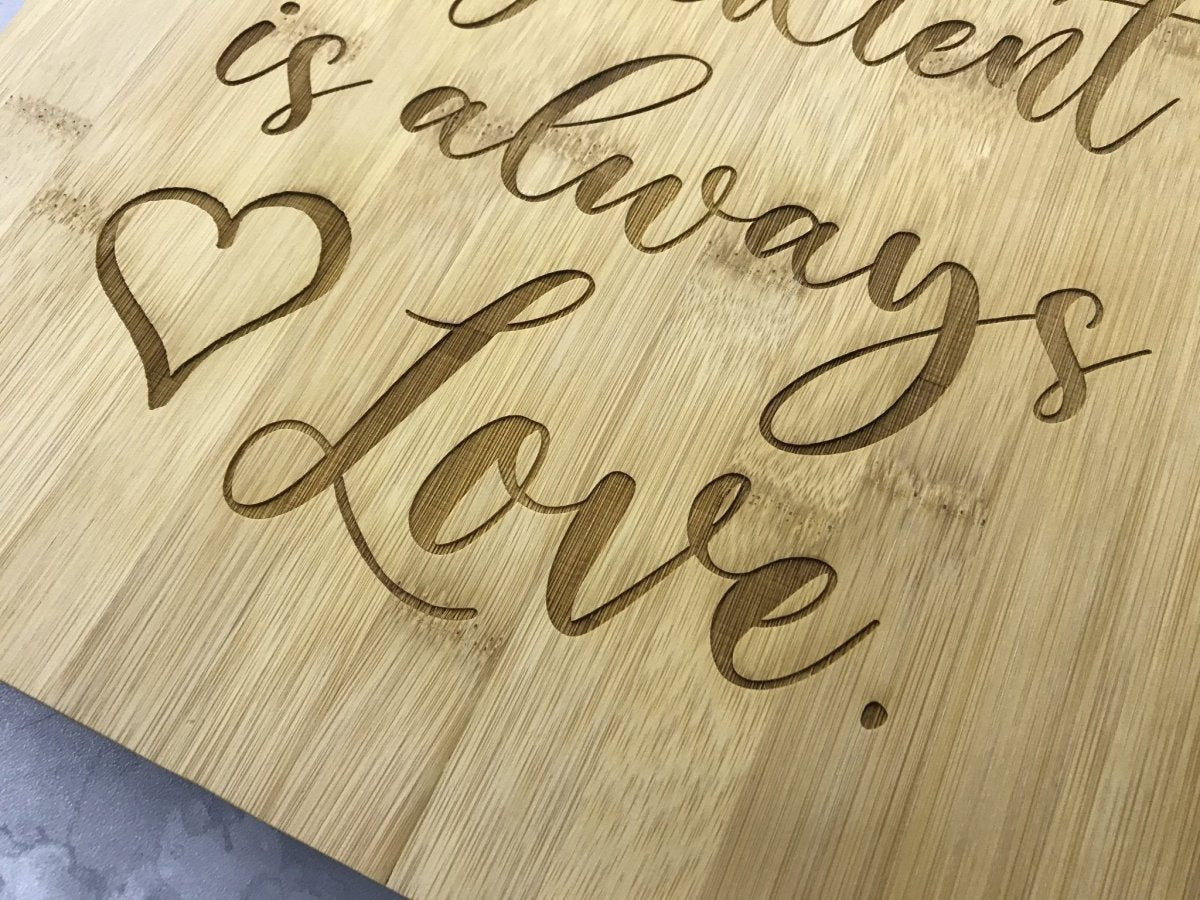 Bamboo Cutting Board Decor - Arc Shaped