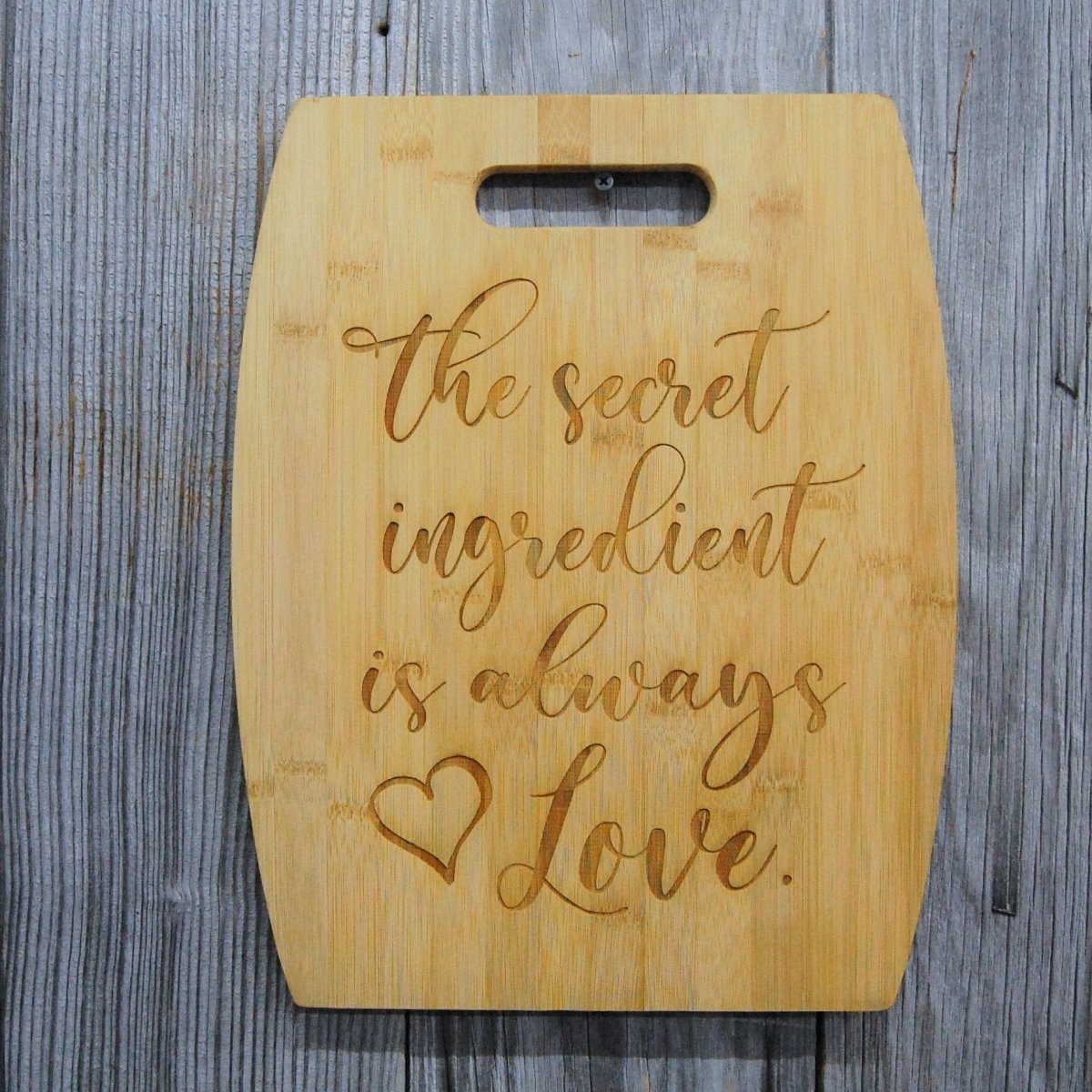 Bamboo Cutting Board Decor - Arc Shaped