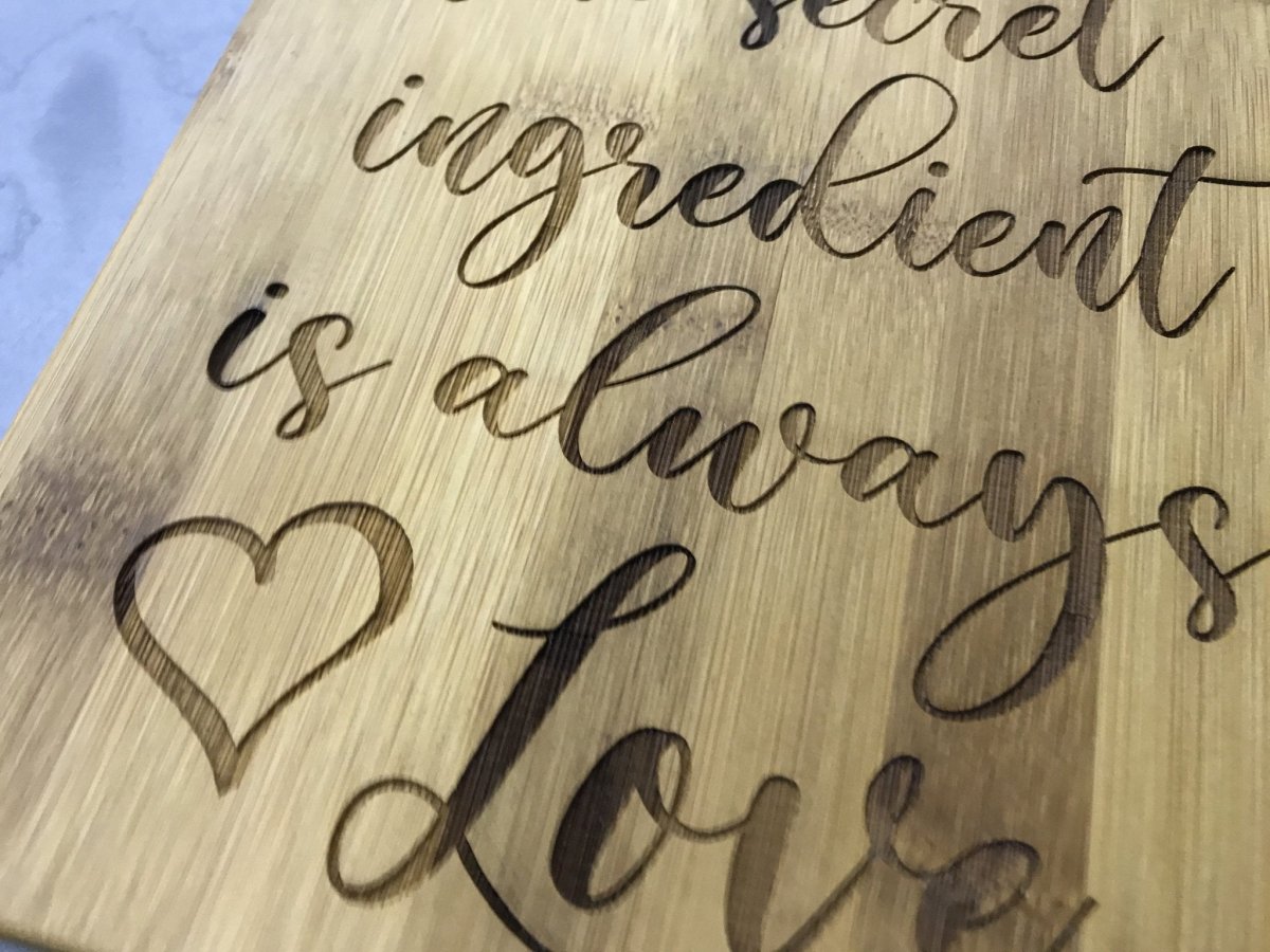 Bamboo Cutting Board Decor - Wine Bottle Shaped