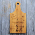Bamboo Cutting Board Decor - Wine Bottle Shaped
