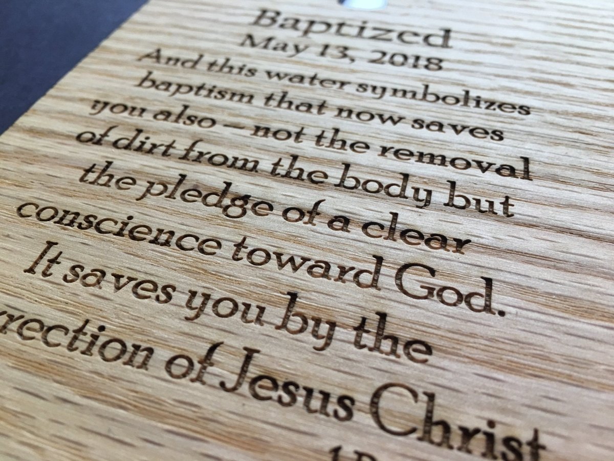 Baptism Picture Frame - 8x10 Frame Hold 5x7 Photo