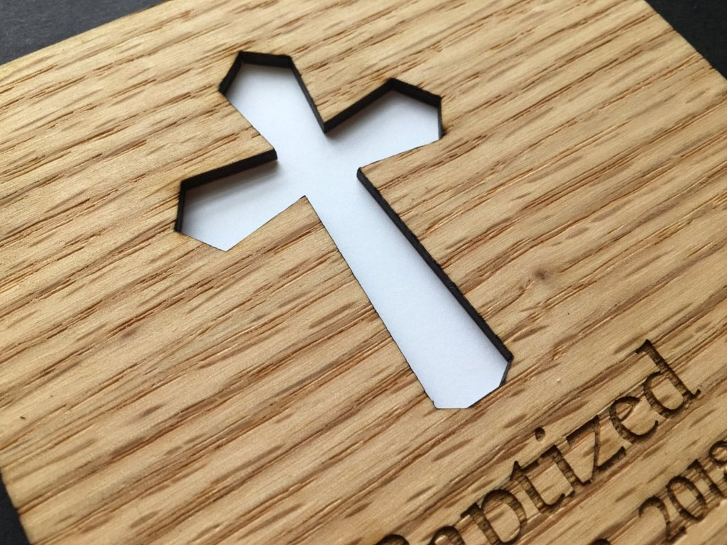 Baptism Picture Frame - 8x10 Frame Hold 5x7 Photo