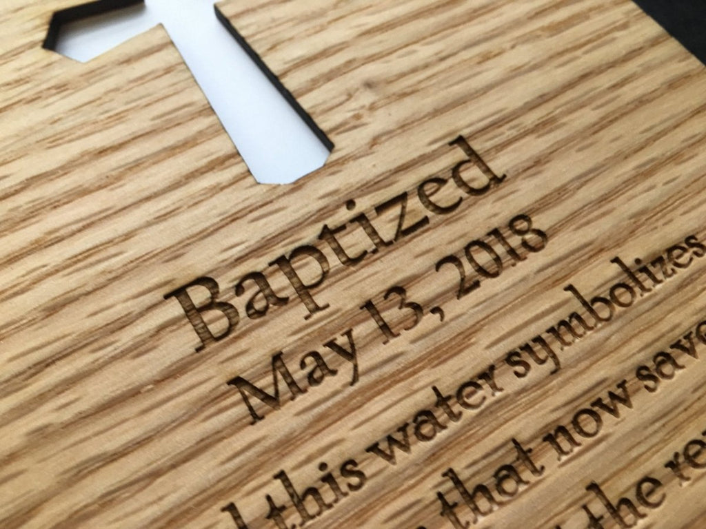 Baptism Picture Frame - 8x10 Frame Hold 5x7 Photo