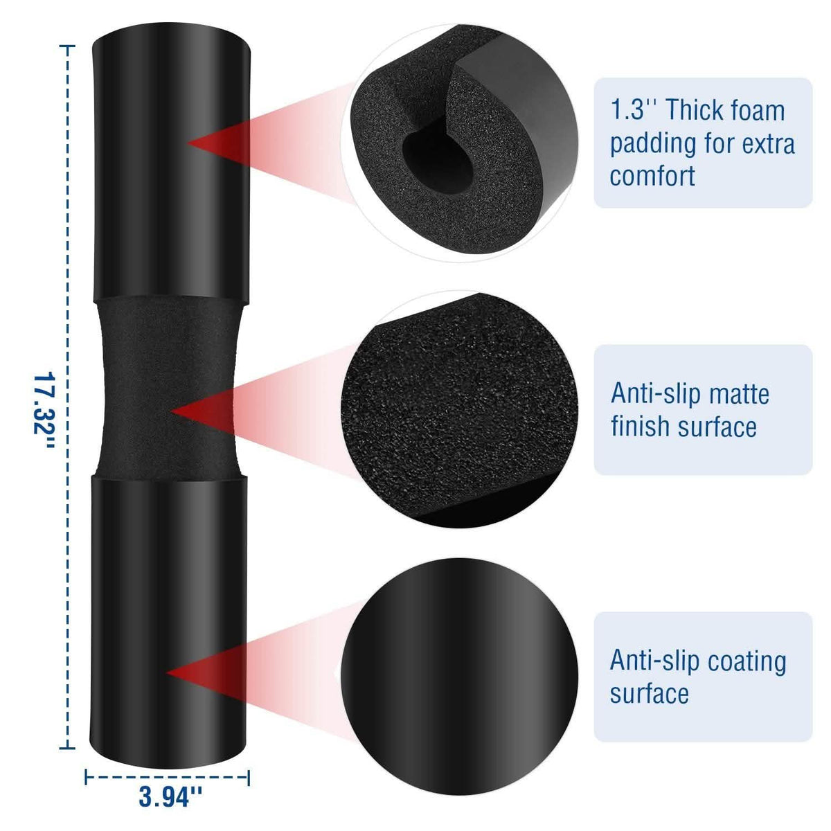 Barbell Pad Support Squat Bar Foam Cover