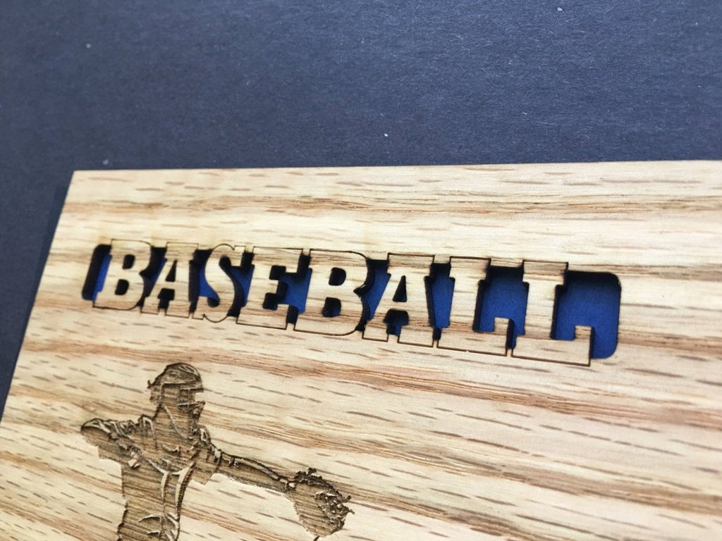 Baseball Catcher Picture Frame - 8x10 Frame Hold 2 3x4 Photos