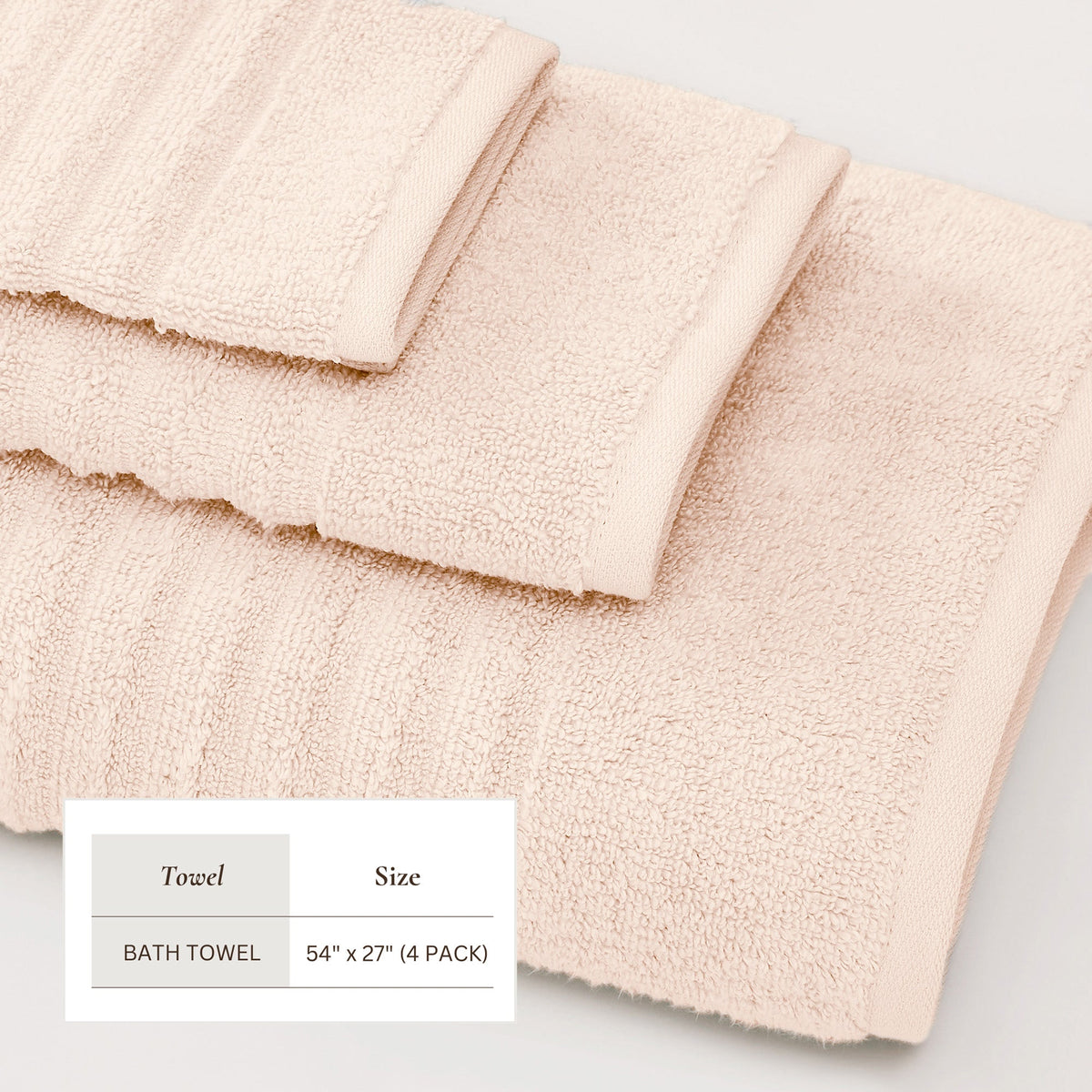 Luxury Combed Cotton Bath Towel Set - Karina Collection