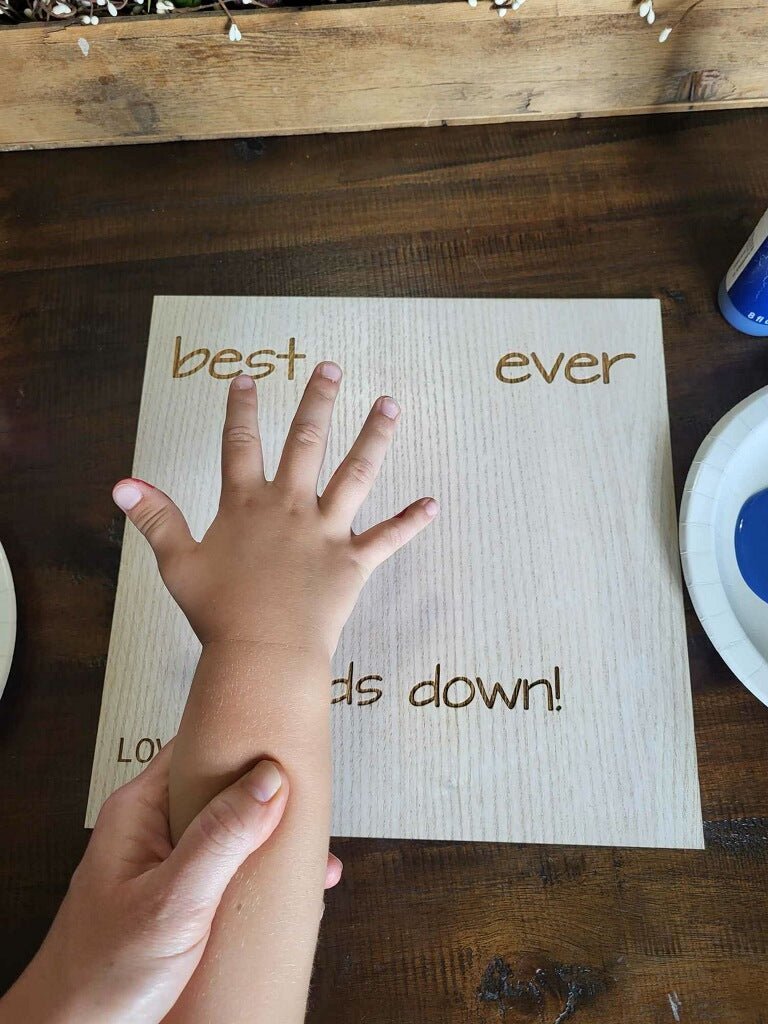 Best Dad Ever Hands Down Sign