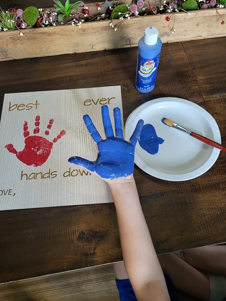 Best Dad Ever Hands Down Sign