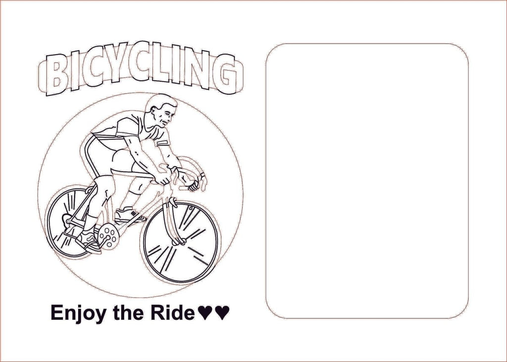 Bicycling Picture Frame