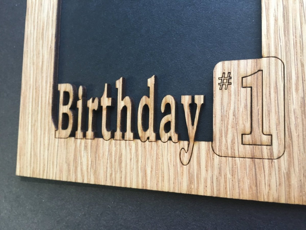 Birthday Picture Frame - 5x7 Frame Holds 4x6 Photo