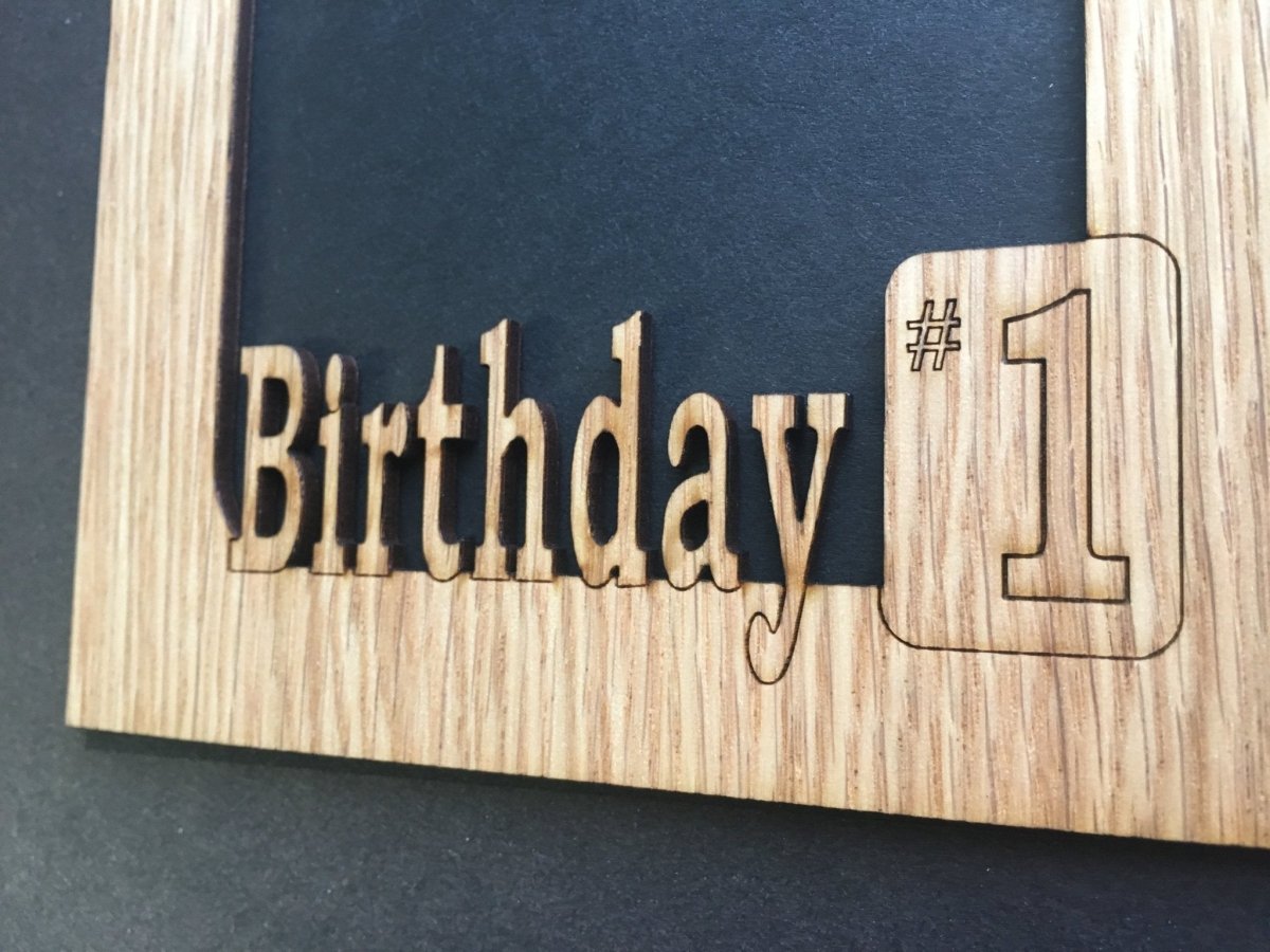 Birthday Picture Frame - 5x7 Frame Holds 4x6 Photo