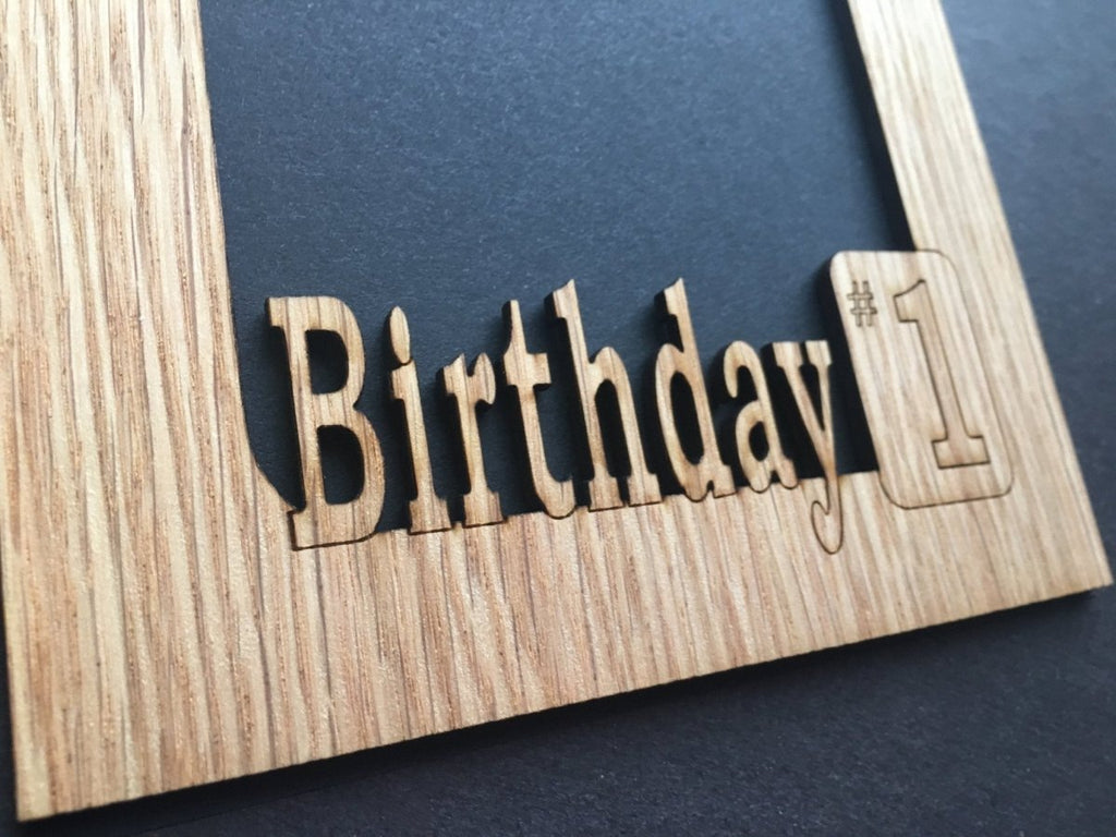Birthday Picture Frame - 5x7 Frame Holds 4x6 Photo