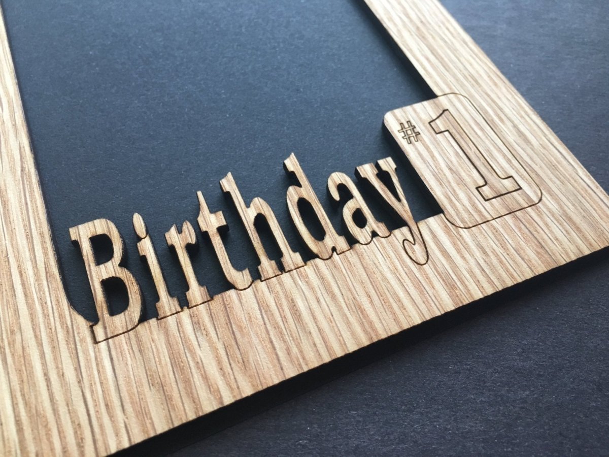 Birthday Picture Frame - 5x7 Frame Holds 4x6 Photo