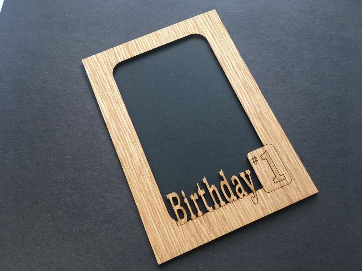 Birthday Picture Frame - 5x7 Frame Holds 4x6 Photo