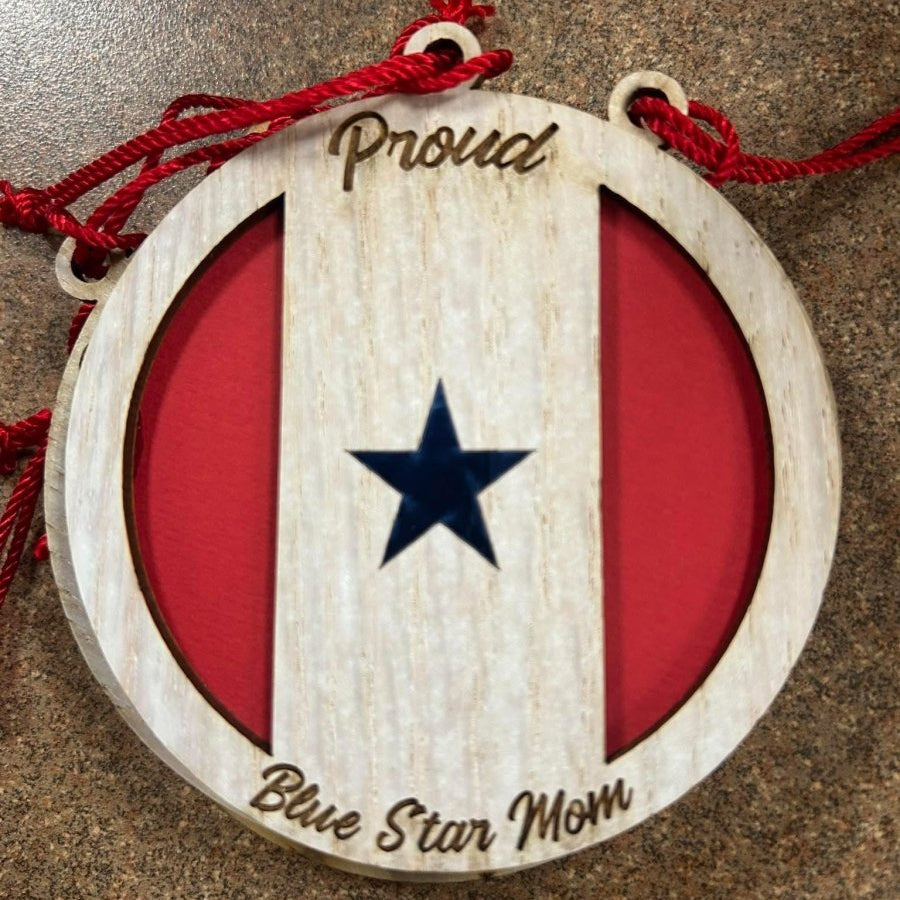 Blue Star Mom Ornament