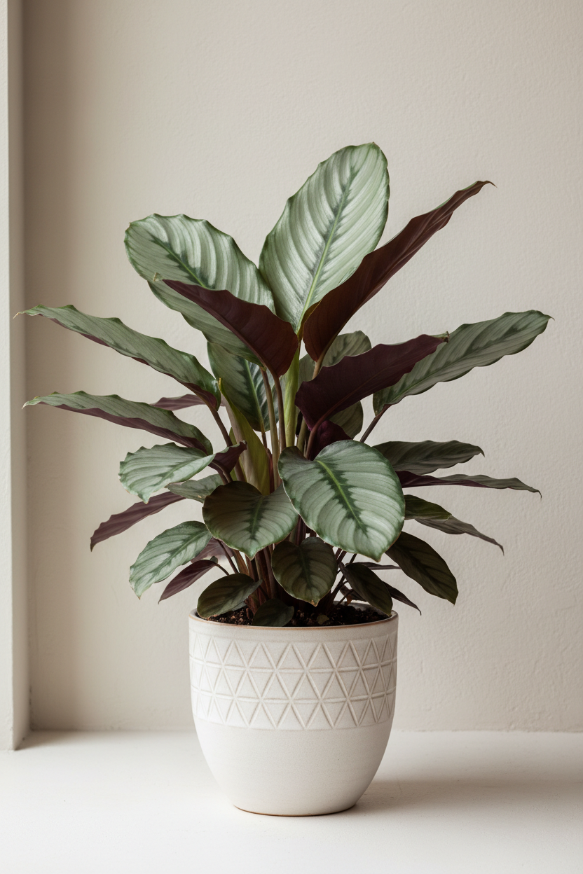 Calathea 'Grey Star' - 4" Pot - NURSERY POT ONLY