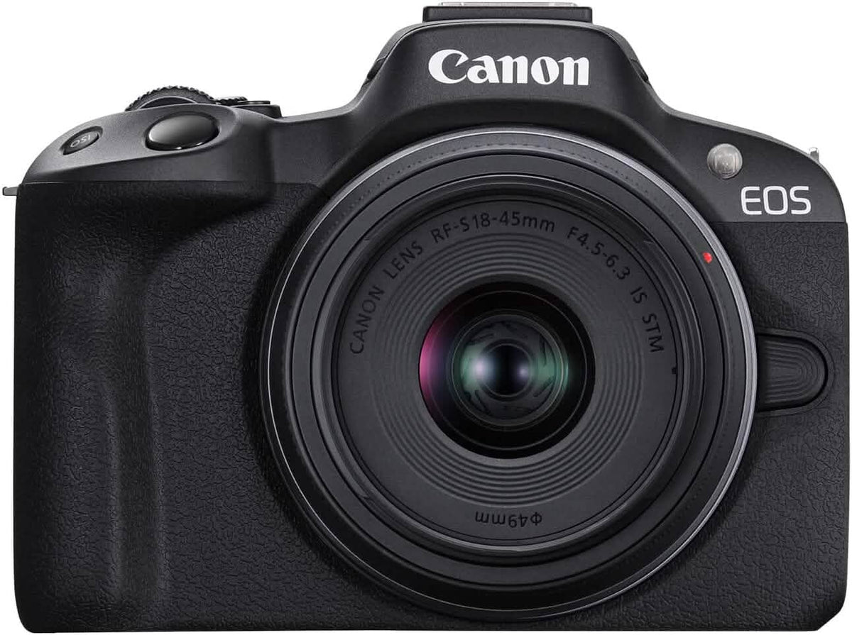 Canon EOS R50 4K Mirrorless Camera with RF-S 18-45mm f/4.5-6.3 IS STM Lens (Open-Box)