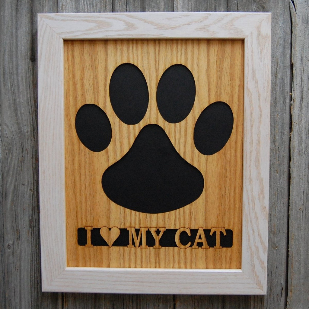 Cat Paw Print Picture Frame 11x14