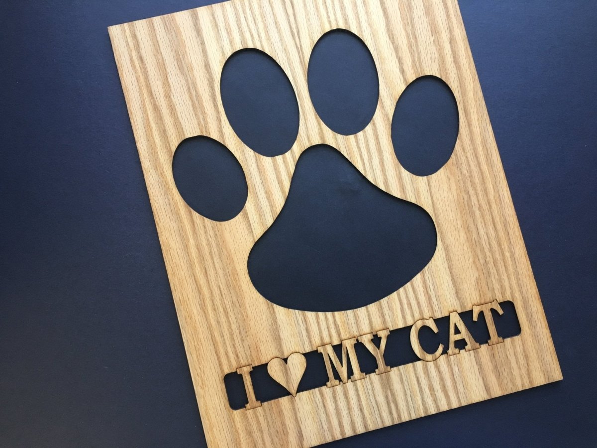 Cat Paw Print Picture Frame 11x14