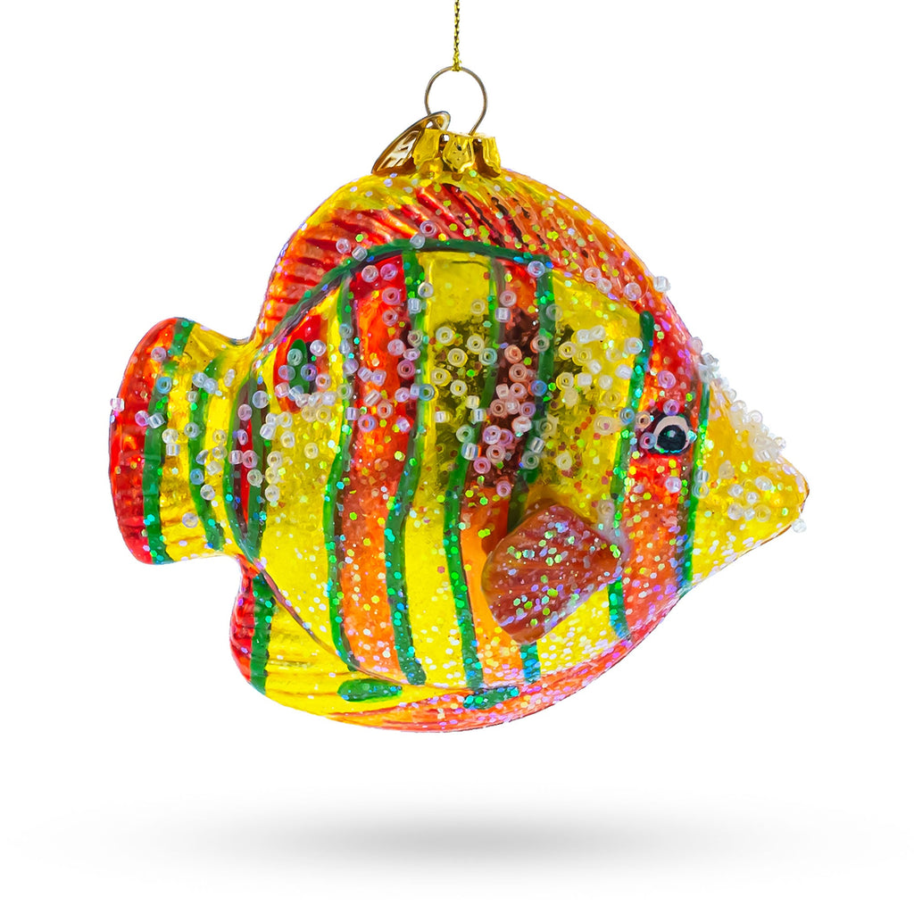 Aquarium Fish Glass Christmas Ornament