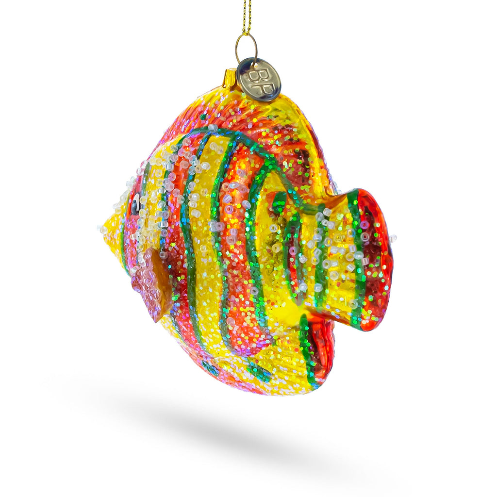 Aquarium Fish Glass Christmas Ornament