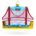 Golden Gate Bridge, San Francisco, California Glass Christmas Ornament