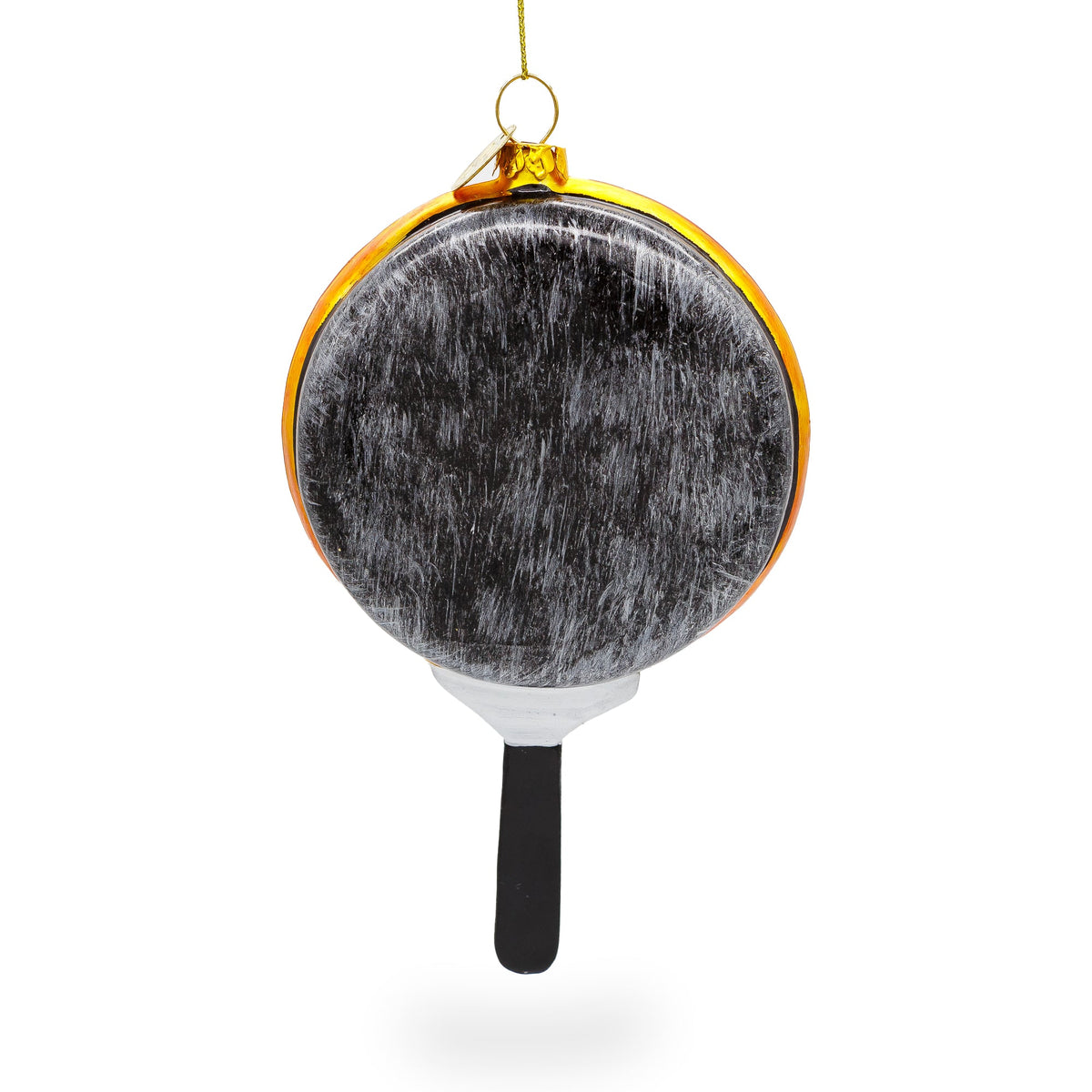 Pepperoni Pizza Glass Christmas Ornament