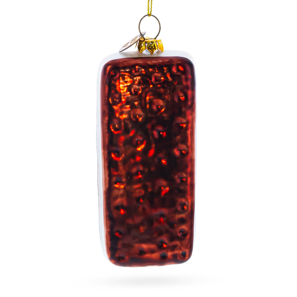 Biscuit Cookie Glass Christmas Ornament