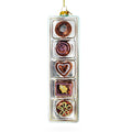 Box of Chocolates Glass Christmas Ornament