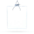 Flask Clear Glass Christmas Ornament