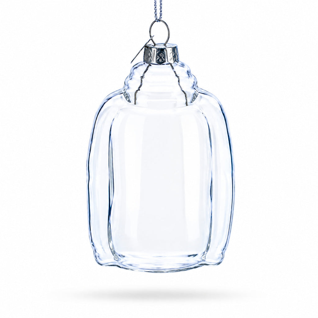 Hoodie Clear Glass Christmas Ornament