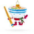Ramen Bowl with Chopsticks Glass Christmas Ornament