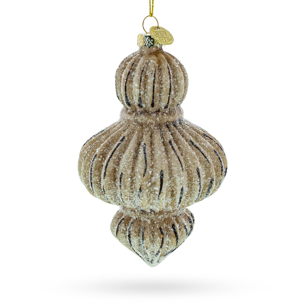 Vintage-Inspired Finial Glass Christmas Ornament