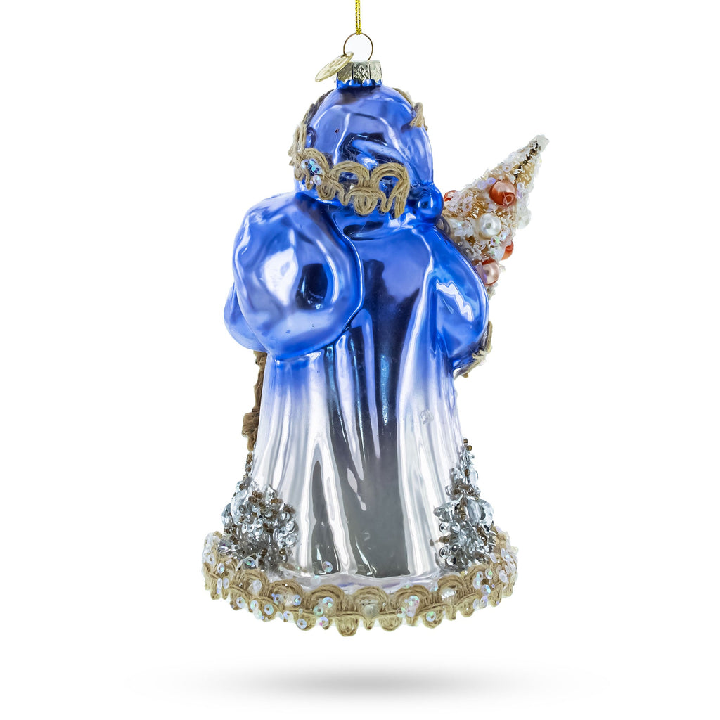 Did Moroz with Rope Glass Christmas Ornament